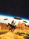 UFO Space Chase-Taudalpoi-Giclee Print