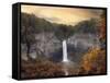 Taugannock in Autumn-Jessica Jenney-Framed Stretched Canvas