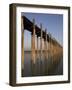 Taungthaman Lake, U Bein's Bridge, the Longest Teak Span Bridge in the World, Mandalay, Myanmar-Jane Sweeney-Framed Photographic Print