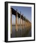 Taungthaman Lake, U Bein's Bridge, the Longest Teak Span Bridge in the World, Mandalay, Myanmar-Jane Sweeney-Framed Photographic Print