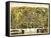 Taunton, Massachusetts - Panoramic Map-Lantern Press-Framed Stretched Canvas