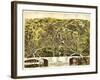 Taunton, Massachusetts - Panoramic Map-Lantern Press-Framed Art Print