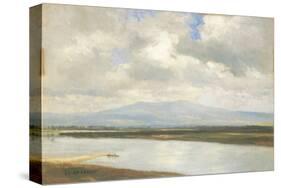 Taunus Mountains and River Main-Eugen Bracht-Stretched Canvas