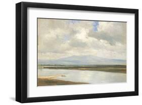 Taunus Mountains and River Main-Eugen Bracht-Framed Art Print