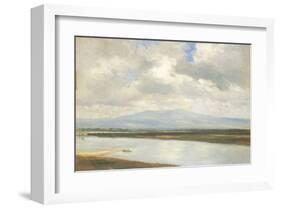 Taunus Mountains and River Main-Eugen Bracht-Framed Art Print