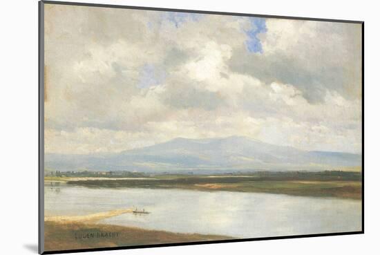 Taunus Mountains and River Main-Eugen Bracht-Mounted Art Print