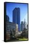 Taunusanlage and Financial District, Frankfurt am Main, Hesse, Germany, Europe-Hans-Peter Merten-Framed Stretched Canvas