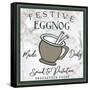 Taupe Christmas Sign II-Elizabeth Medley-Framed Stretched Canvas