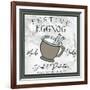 Taupe Christmas Sign II-Elizabeth Medley-Framed Art Print