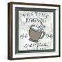 Taupe Christmas Sign II-Elizabeth Medley-Framed Art Print