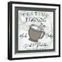 Taupe Christmas Sign II-Elizabeth Medley-Framed Art Print