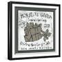 Taupe Christmas Sign III-Elizabeth Medley-Framed Art Print