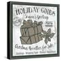 Taupe Christmas Sign III-Elizabeth Medley-Stretched Canvas