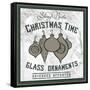 Taupe Christmas Sign IV-Elizabeth Medley-Framed Stretched Canvas