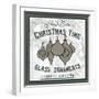 Taupe Christmas Sign IV-Elizabeth Medley-Framed Art Print