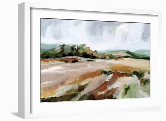 Taupe Toned Landscape-Katrina Pete-Framed Art Print