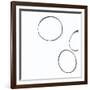 Taupe V-Denise Duplock-Framed Art Print