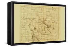 Taurus and Orion-Sir John Flamsteed-Framed Stretched Canvas