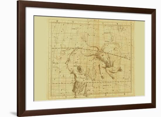 Taurus and Orion-Sir John Flamsteed-Framed Art Print