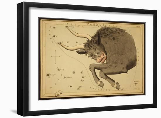 Taurus Constellation, Zodiac Sign, 1825-Science Source-Framed Giclee Print