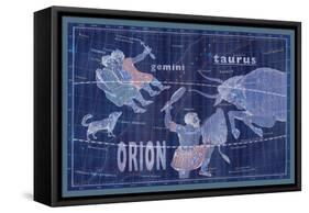 Taurus, Orion and Gemini-null-Framed Stretched Canvas