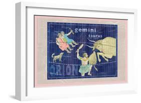 Taurus, Orion and Gemini-null-Framed Art Print