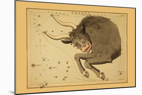 Taurus the Bull-Aspin Jehosaphat-Mounted Art Print