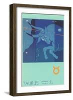 Taurus, the Bull-null-Framed Art Print