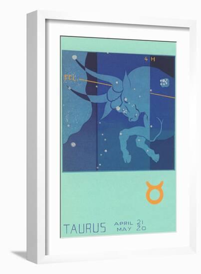 Taurus, the Bull-null-Framed Art Print