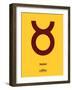 Taurus Zodiac Sign Brown-NaxArt-Framed Art Print