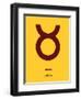 Taurus Zodiac Sign Brown-NaxArt-Framed Art Print