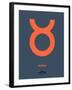 Taurus Zodiac Sign Orange-NaxArt-Framed Art Print