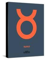 Taurus Zodiac Sign Orange-NaxArt-Stretched Canvas