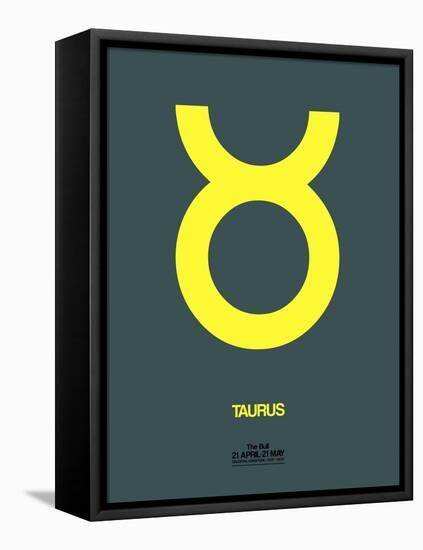 Taurus Zodiac Sign Yellow-NaxArt-Framed Stretched Canvas