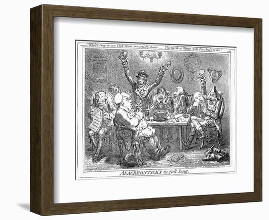 Tavern, 1801-James Gillray-Framed Giclee Print