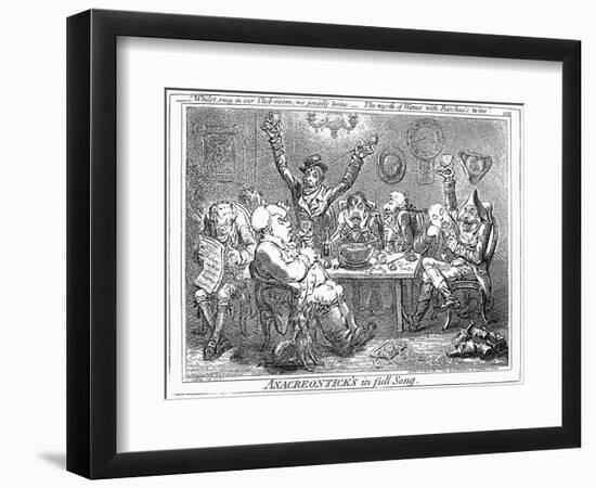 Tavern, 1801-James Gillray-Framed Giclee Print