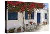 Tavern in Lefkes, Paros Island, Cyclades, Greece-Katja Kreder-Stretched Canvas