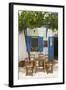 Tavern in Lefkes, Paros Island, Cyclades, Greece-Katja Kreder-Framed Photographic Print