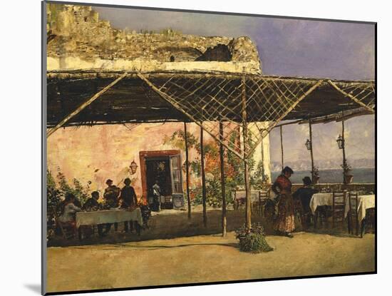 Tavern in Posillipo, Naples, 1886-Vincenzo Migliaro-Mounted Giclee Print