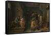 Tavern Scene, C. 1635-Adriaen Brouwer-Framed Stretched Canvas
