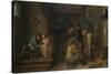 Tavern Scene, C. 1635-Adriaen Brouwer-Stretched Canvas