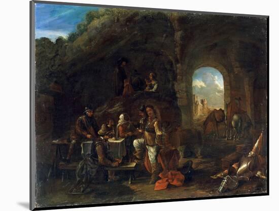 Tavern Scene, C1640-1665-Philips Wouwerman-Mounted Giclee Print