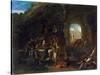 Tavern Scene, C1640-1665-Philips Wouwerman-Stretched Canvas