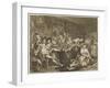 Tavern Scene Illustration to the Rakes Progress-William Hogarth-Framed Art Print