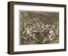 Tavern Scene Illustration to the Rakes Progress-William Hogarth-Framed Art Print