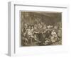 Tavern Scene Illustration to the Rakes Progress-William Hogarth-Framed Art Print