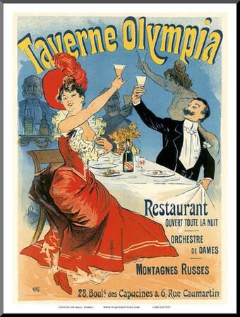 Art Nouveau Belle Epoque Poster 1897 JULES CHERET La danse du feu