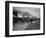 Taverns and Wagons in Western American Town-null-Framed Photographic Print