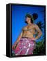 Tavita Manea, the Tattooed Tattoer, Moorea, Society Islands, French Polynesia-Sylvain Grandadam-Framed Stretched Canvas