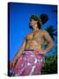 Tavita Manea, the Tattooed Tattoer, Moorea, Society Islands, French Polynesia-Sylvain Grandadam-Stretched Canvas